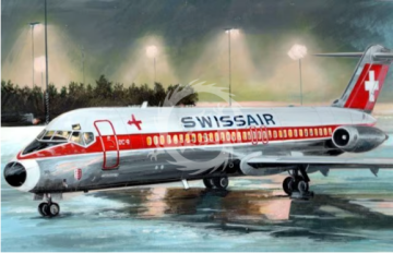 Swissair McDonnell Douglas DC-9-32 AZmodel  AZ14409 skala 1/144