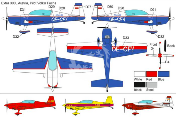 Extra EA-300L 4-Blade Propeller Brengun BRP72043 skala 1/72