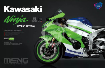 PRZEDSPRZEDAZ - Kawasaki Ninja ZX-10R Pre-Coloured Edition - Meng Model  MT-007s skala 1/9