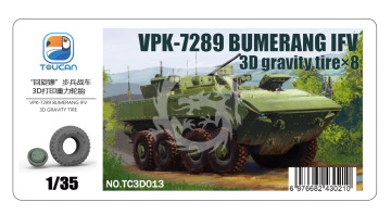 PRZEDSPRZEDAZ - VPK-7289 BUMERANG IFV 3D gravity tire×8 - Toucan Model TC3D013 skala 1/35 