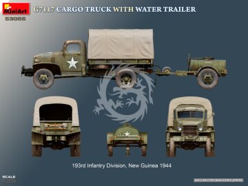  G7117 Cargo Truck with Water Trailer - MiniArt 53066 skala 1/35