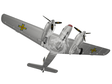 MDR14471 Metallic Details Model samolotu Henschel Hs 129 B-2 w skali 1/144, drukowany w 3D