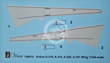Skrzydła Airbus A318/319/320/321 Vinci 144010 skala 1/144