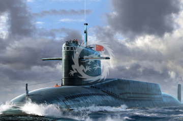 PLAN Type 092 Xia Class Submarine Trumpeter 05910 skala 1/144