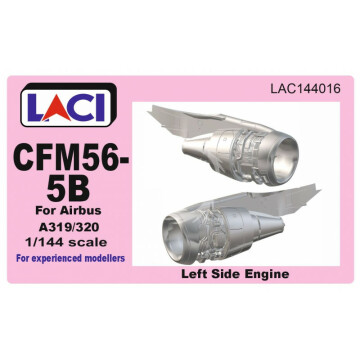 Silnik CFM56-5 B (left side)  do samolotu Airbus A319 / A320Laci LAC144016 skala 1/144