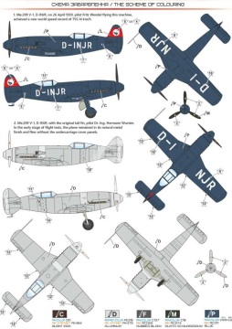 Model plastikowy Messerschmitt Me 209 V1 A&A Models 4481 skala 1/48