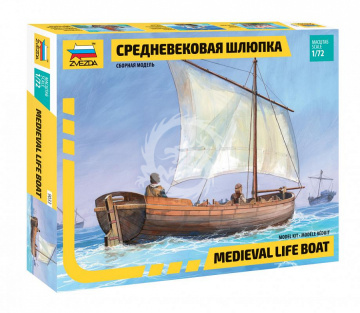 Model plastikowy Medieval Life Boat Zvezda 9033 skala 1/72