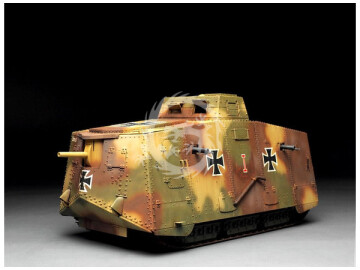 German A7V Tank (Krupp) Meng Model TS-017 skala 1/35