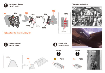 Republic P-43 Lancer Update PE Set for Dora Wings Wolfpack  WW48025 skala 1/48