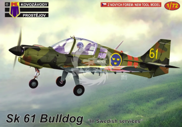 Sk 61 Bulldog „In Swedish Services“ Kovozávody Prostějov KPM0300 skala 1/72