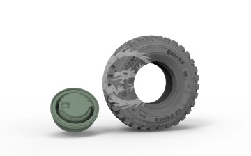 VPK-7289 BUMERANG IFV 3D gravity tire×8 - Toucan Model TC3D013 skala 1/35 