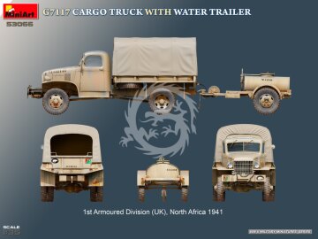  G7117 Cargo Truck with Water Trailer - MiniArt 53066 skala 1/35