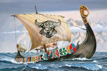 Statek Wikingów Viking Ship Revell 05403 skala 1/50