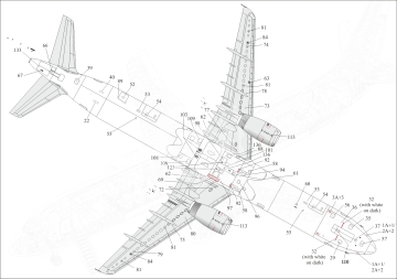 Airbus A320/321 stencils (for Zvezda) Uprise URS1445 skala 1/144