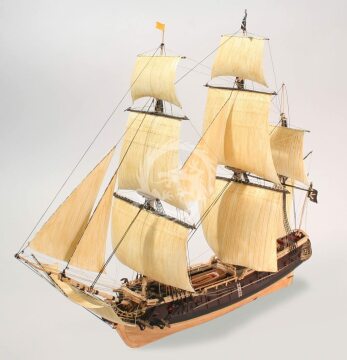 Model plastikowy Jolly Roger Pirate Ship - Bateau de Pirates, Lindberg 70874, skala 1/130