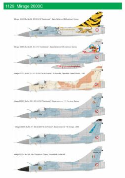 Mirage 2000 C Limited Edition Eduard 1129 skala 1/48