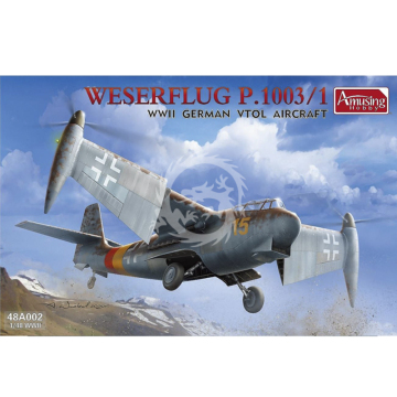 Weserflug P.1003/1 WWII German VTOL aircraft Amusing Hobby 48A002 skala 1/48