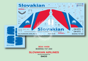 Boeing 737-500 - Slovakian Airlines - decal BOA 14458