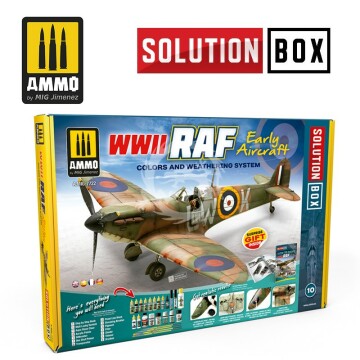 Zestaw farb WWII RAF Early Aircraft - Solution Box A.MIG 7722