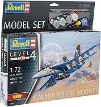 F/A-18F Super Hornet + farby i klej Revell 63834 1/72