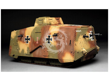 German A7V Tank (Krupp) Meng Model TS-017 skala 1/35