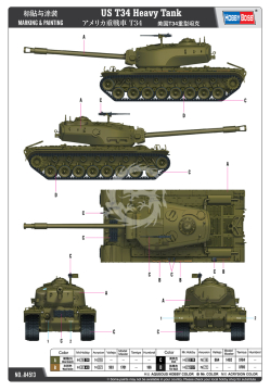 US T34 Heavy Tank Hobby Boss 84513 skala 1/35