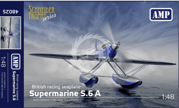 NA ZAMÓWIENIE - Brytyjski wodnosamolot wyścigowy Supermarine S.6A AMP 48025 skala 1/48