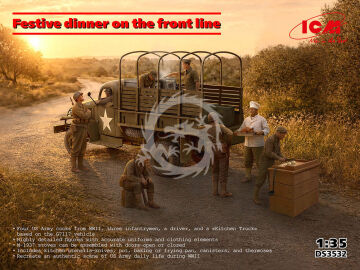 NA ZAMÓWIENIE - Festive dinner on the front line (WWII US Army Kitchen Truck - ICM DS3532 skala 1/35
