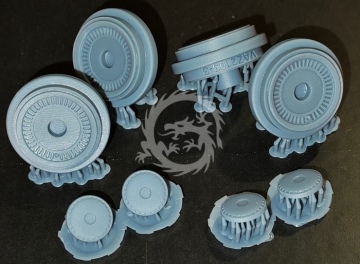 VAZ LADA / AZLK wheels + covers (type4) - Start43 St147 skala 1/24