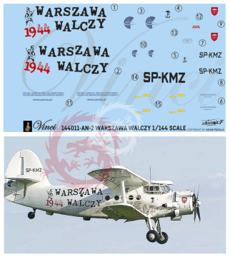 An-2 Warszawa Walczy Vinci 144011 skala 1/144