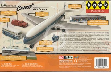 Zestaw De Havilland Comet + pojazdy Hawk HL512 skala 1/144