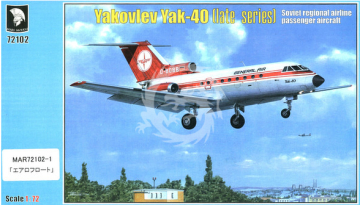 Yakovlev Yak-40 Jak-40 LOT , MARS MODELS 72102-1, skala 1/72