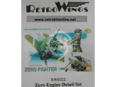 RWE022 Zero Fighter Engine Detail Set RetrokiT