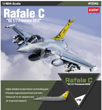 Dassault Rafale C `EC 1/7 Provence 2012' Academy 12346 1/48