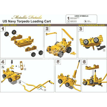 U.S. Navy torpedo loading cart Metallic Details MDR4846 skala 1/48
