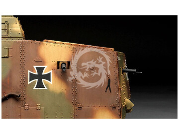 German A7V Tank (Krupp) Meng Model TS-017 skala 1/35