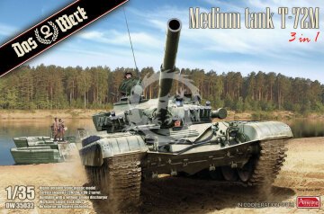 Medium tank T-72M 3 in 1 T-72M/UV-1/UV-2 Das Werk DW35032 skala 1/35