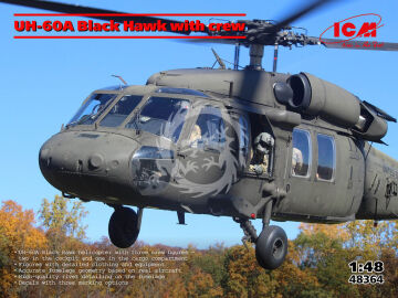 NA ZAMÓWIENIE - UH-60A Black Hawk with crew - ICM 48364 skala 1/48 