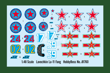 Soviet La-11 Fang HobbyBoss 81760 skala 1/48