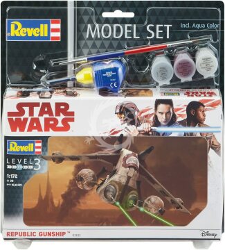 Republic Gunship + farby i pędzel  + klejRevell 63613 - skala 1/172