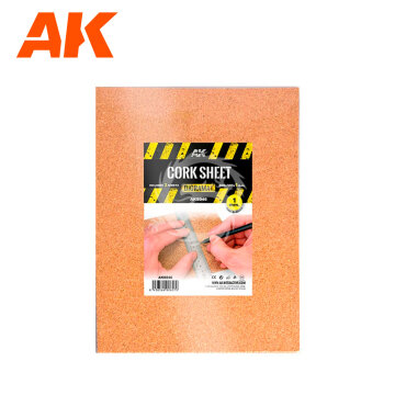 Płyta KORKOWA – Drobnoziarnista 200X300X1MM AK Interactive AK8046