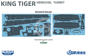 PREORDER - King Tiger Henschel Turret w/Full Interior UStar NO-005 skala 1/48