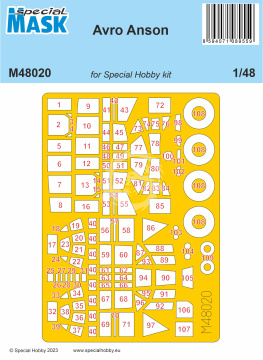 Avro Anson for Special Hobby Special Mask M48020 skala 1/48