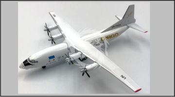 Antonov AN-12 Almaty Aviation Cargo UN-11650 skala 1/200