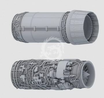  Mirage 2000 C 3D RESIN PRINTS OF ENGINES AND SEATS - Toucan Model TC3D011 skala 1/32