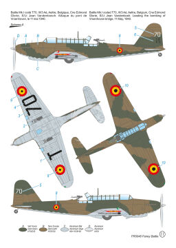 Fairey Battle Mk.I 'In Belgium' -  Azur FR046 skala 1/72