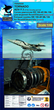 Tornado ADV F.3 of the Granby period Exhaust Nozzles RB 199-4R Mk.106 (closed) - Katran K4877 skala 1/48