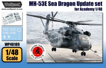 MH-53E Sea Dragon Update Set for Academy, Wolfpack, MonoChrome - Wolfpack WP48189 skala 1/48