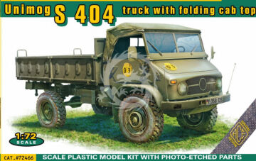 PRZEDSPRZEDAZ - Unimog S 404 truck with folding cab top - ACE 72466 skala 1/72