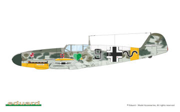 Bf 109F-4 - Eduard 7478 skala 1/72